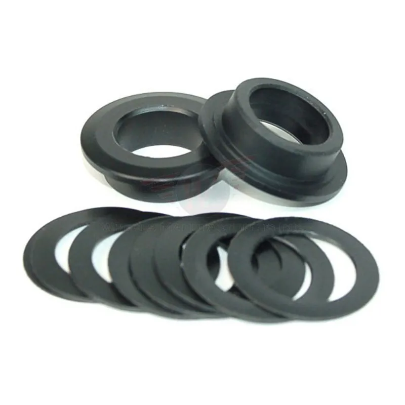 Wheels Manufacturing 386Evo to Shimano Crank Axle 24mm Shims in Black