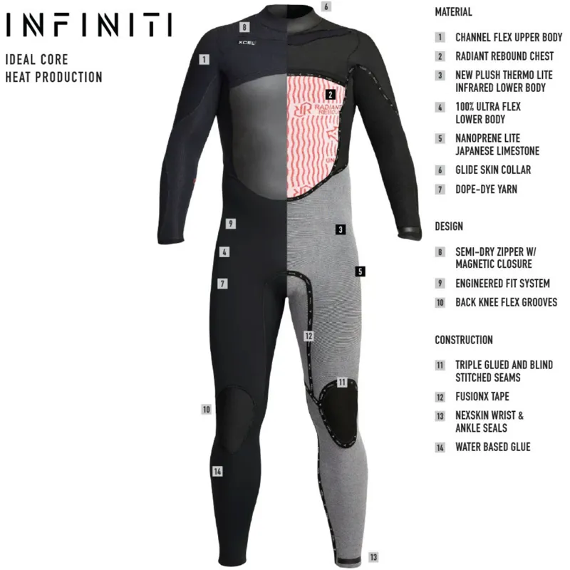 Xcel Men's Infiniti X2 LTD 5/4mm Wetsuit-2